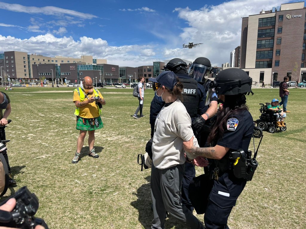 Denver police arrest pro-Palestinian protesters at Auraria Campus