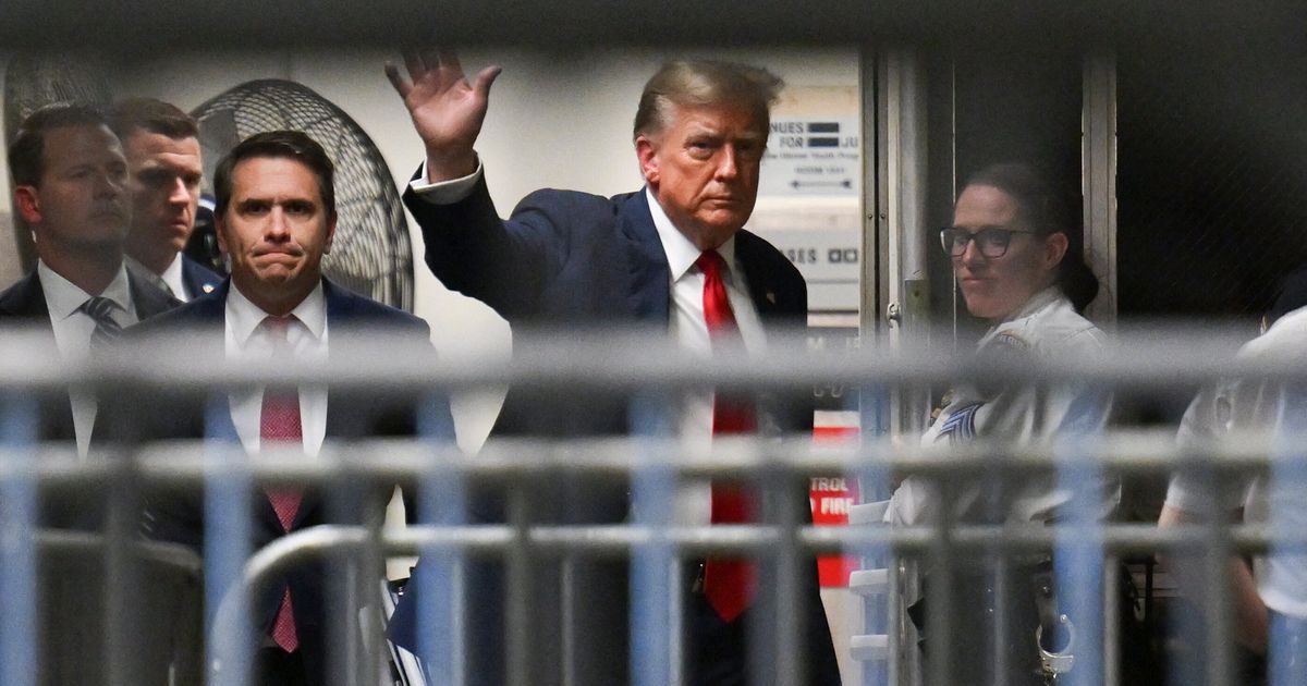 Gerechtsgebouw wordt de laatste campagnestop van Trump nu het proces tegen zwijggeld begint