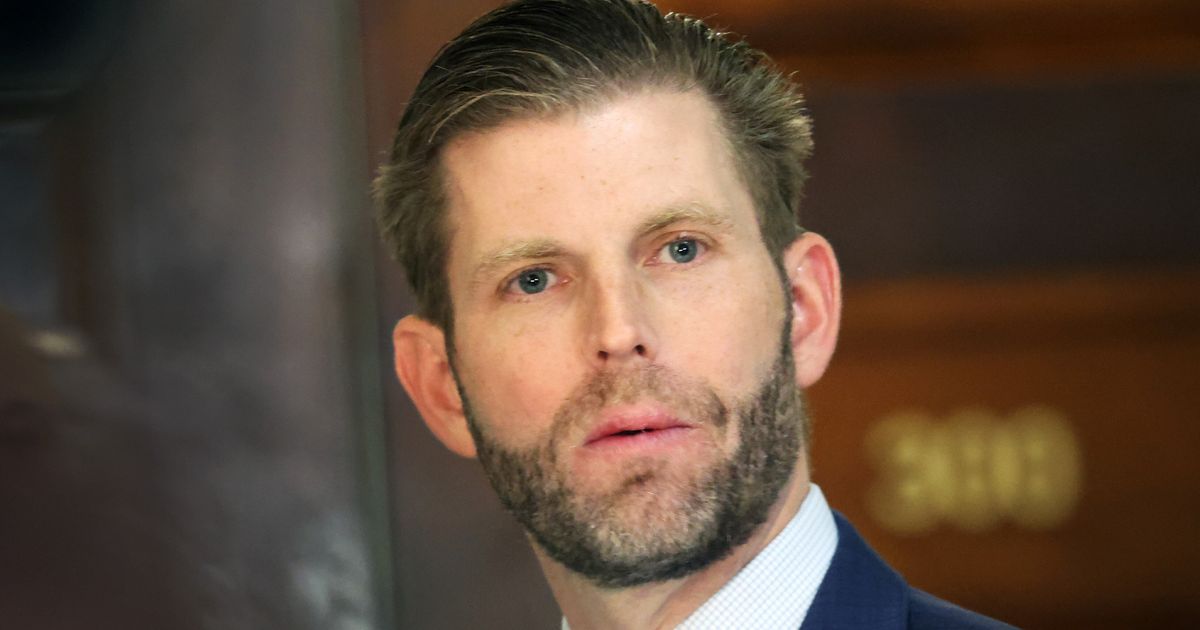 OOPS!  Eric Trump panics about his father's trial, but does one very tricky thing wrong