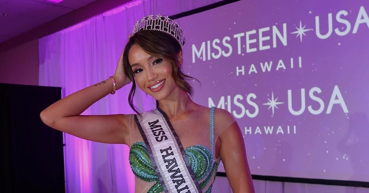 Miss Hawaii's mother rushes to her defense after fans blasted the decision to take the crown