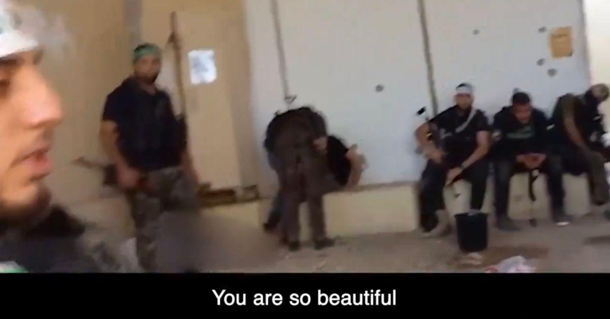 New video shows moment Hamas fanatics threaten terrified prisoners