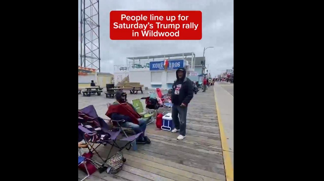 TRUMP SUPPORTERS Line Up to See President Trump 24 Hours Before Wildwood, New Jersey Rally – Venue Holds Up to 40,000 People (VIDEO) |  The Gateway expert