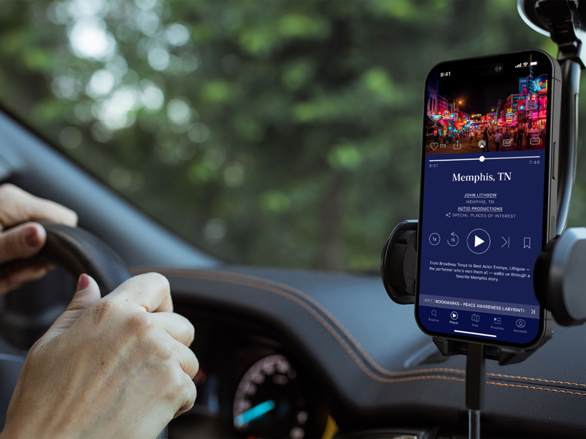 This road trip narration app with voices like Kevin Costner's is $30 off