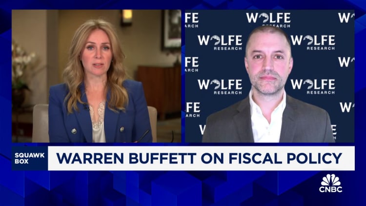 Taxes will eventually have to rise to address the budget deficit, says Tobin Marcus of Wolfe Research