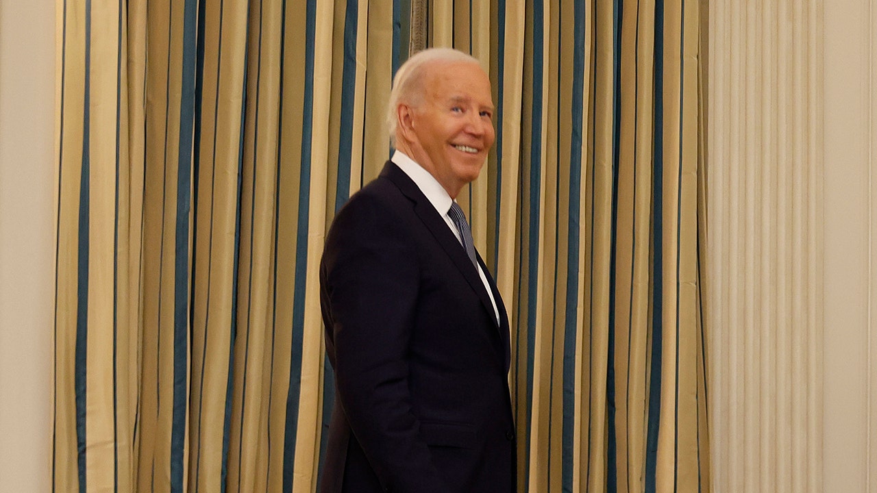 Biden says Trump 'should' have a chance to appeal his conviction, grins and ignores questions
