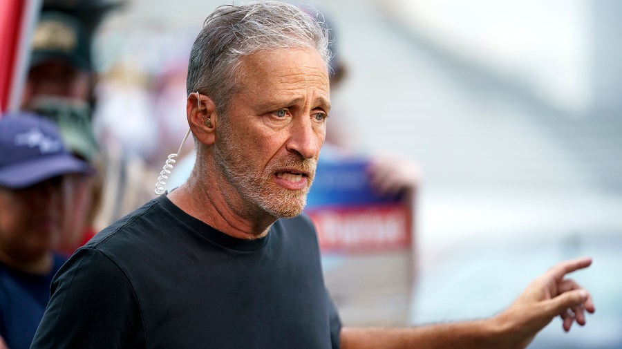 Jon Stewart accuses companies of exploiting the 'struggle of gays' during Pride Month