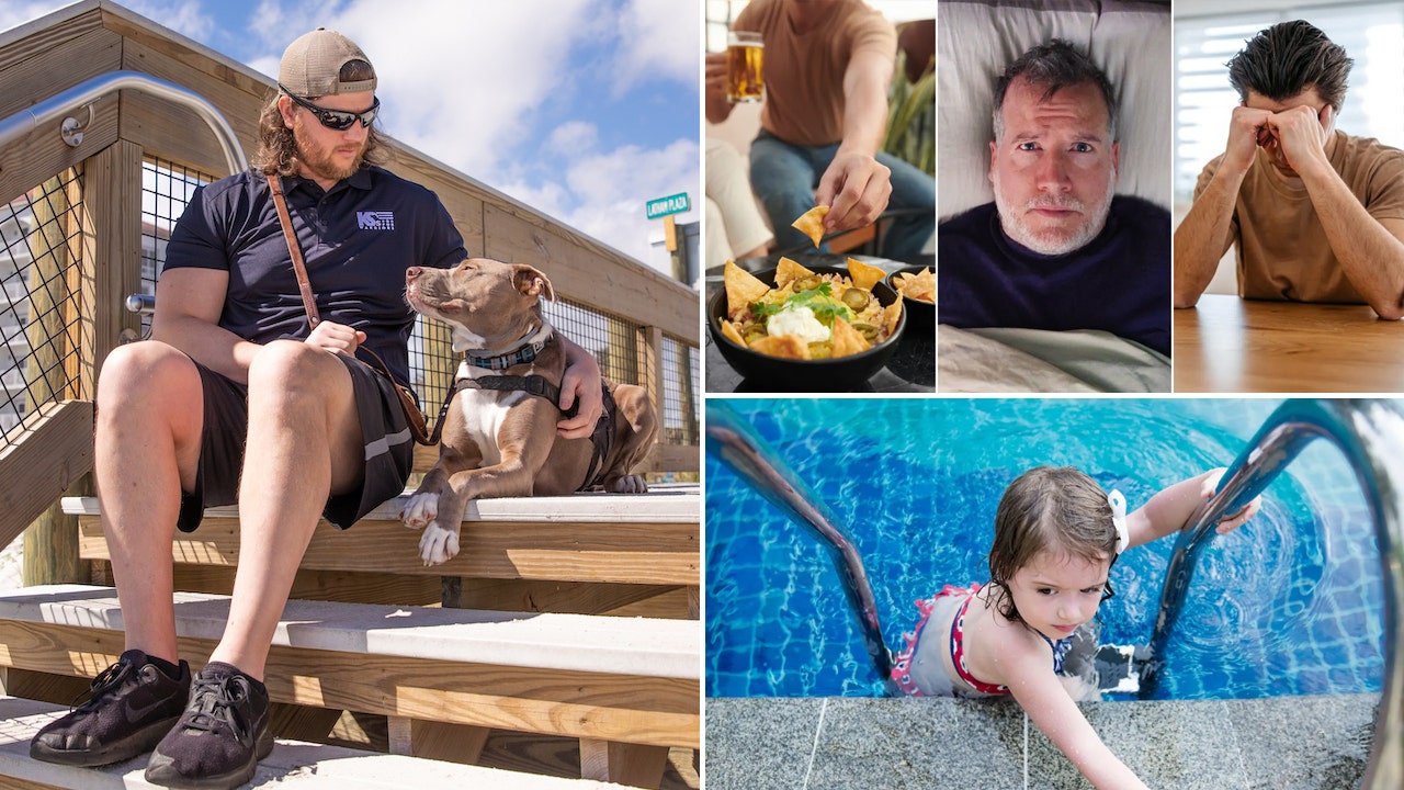 Service dogs save veterans, plus energy boosters for men and safe swimming tips