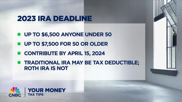 There's still time to meet the 2023 IRA contribution deadline