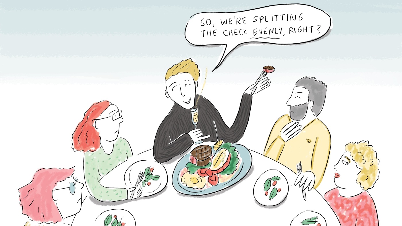 Eating Out with a Large Group? Here's How to Split the Bill Fairly : NPR