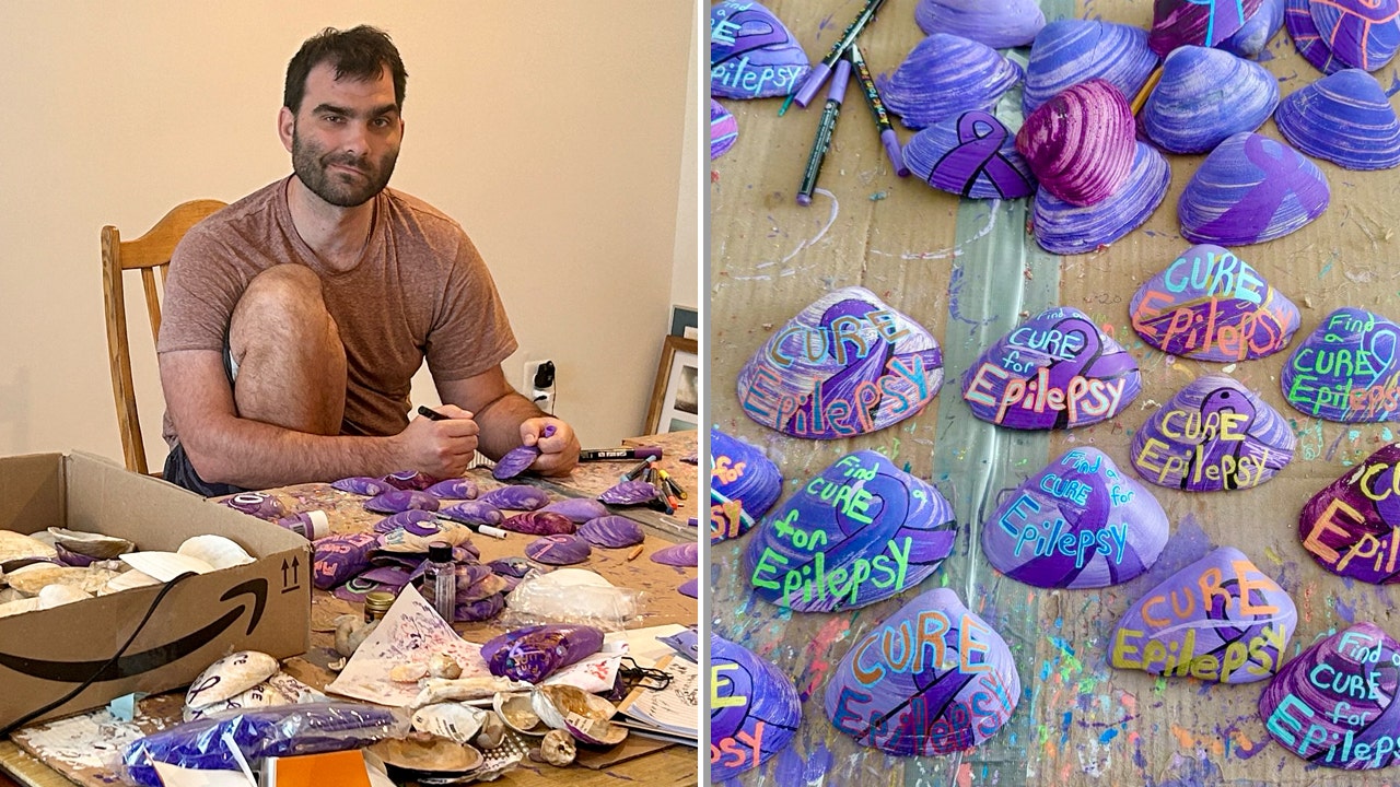 New Jersey man with epilepsy uses hand-painted shells to find a cure