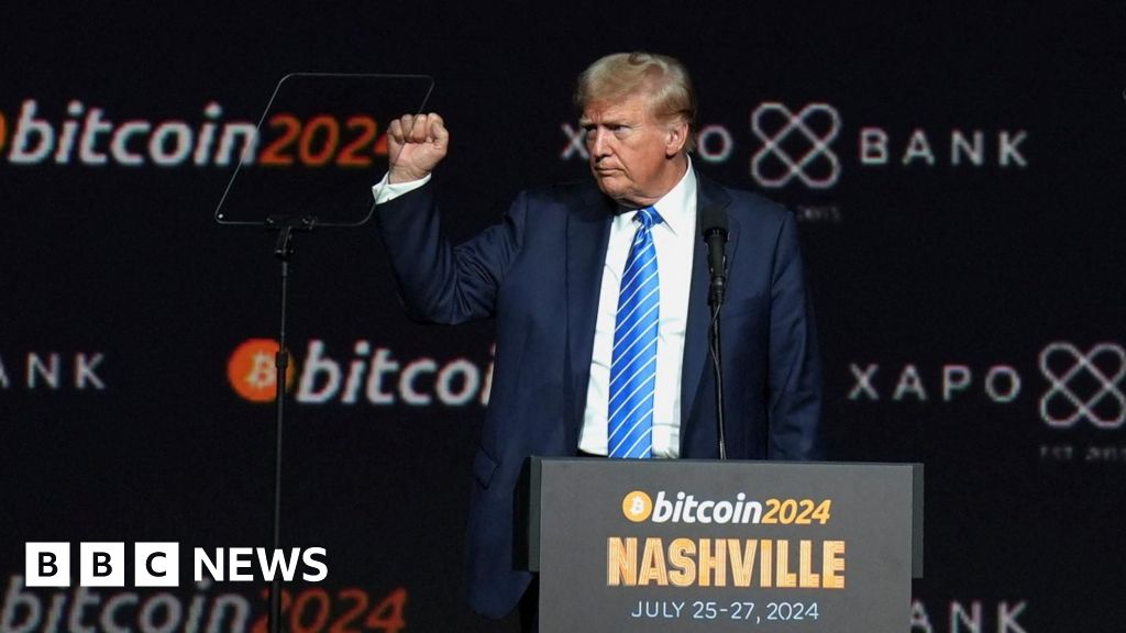 Trump tries to recruit votes and campaign donations from crypto industry